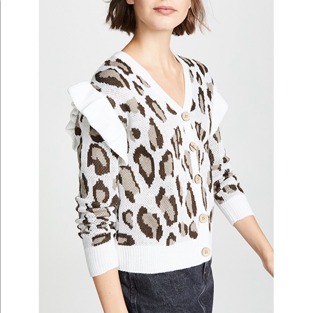 Chaser Leopard Cardigan